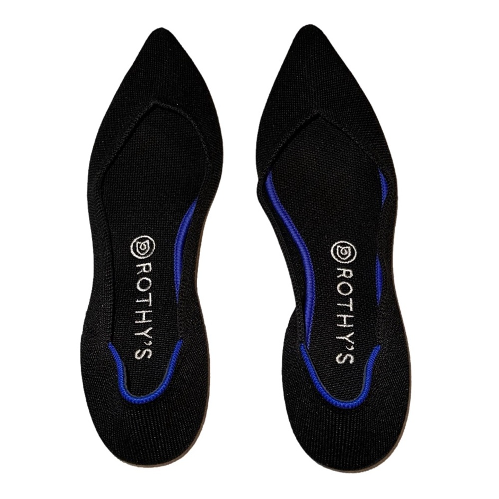 Rothy’s Pointed Ballet Flat Black Size 10